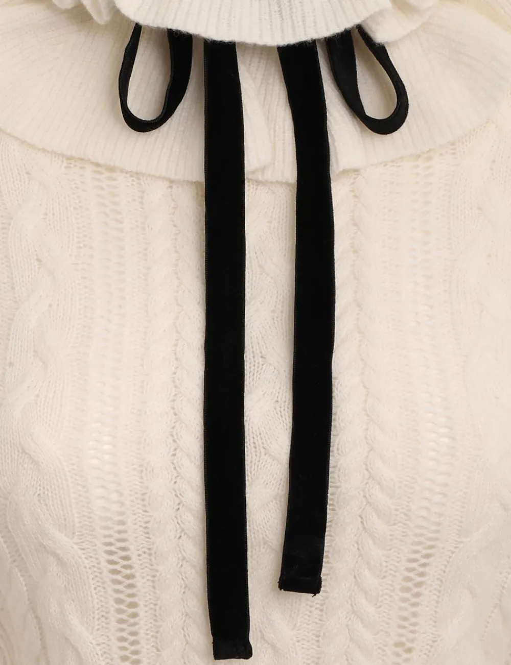 ZIMMERMANN Luminosity Frill Neck Sweater-Women Clothing