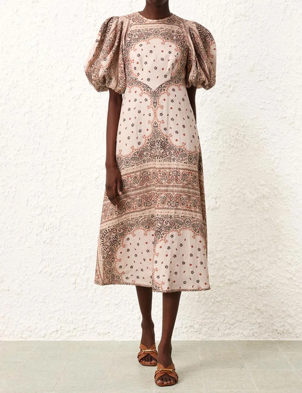 ZIMMERMANN Day Midi Dress-Women Clothing