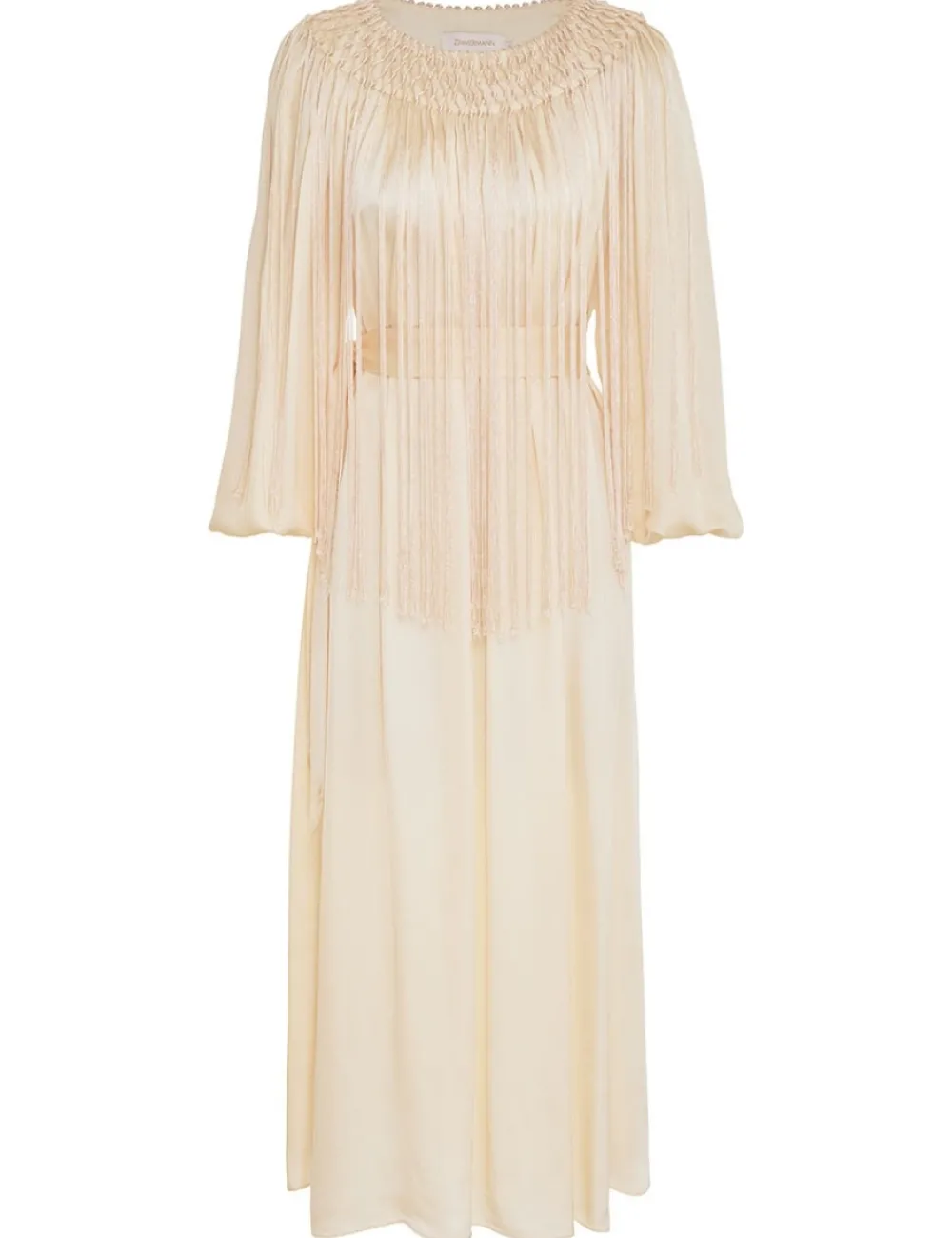 ZIMMERMANN Lyrical Fringe Midi Dress-Women Dresses