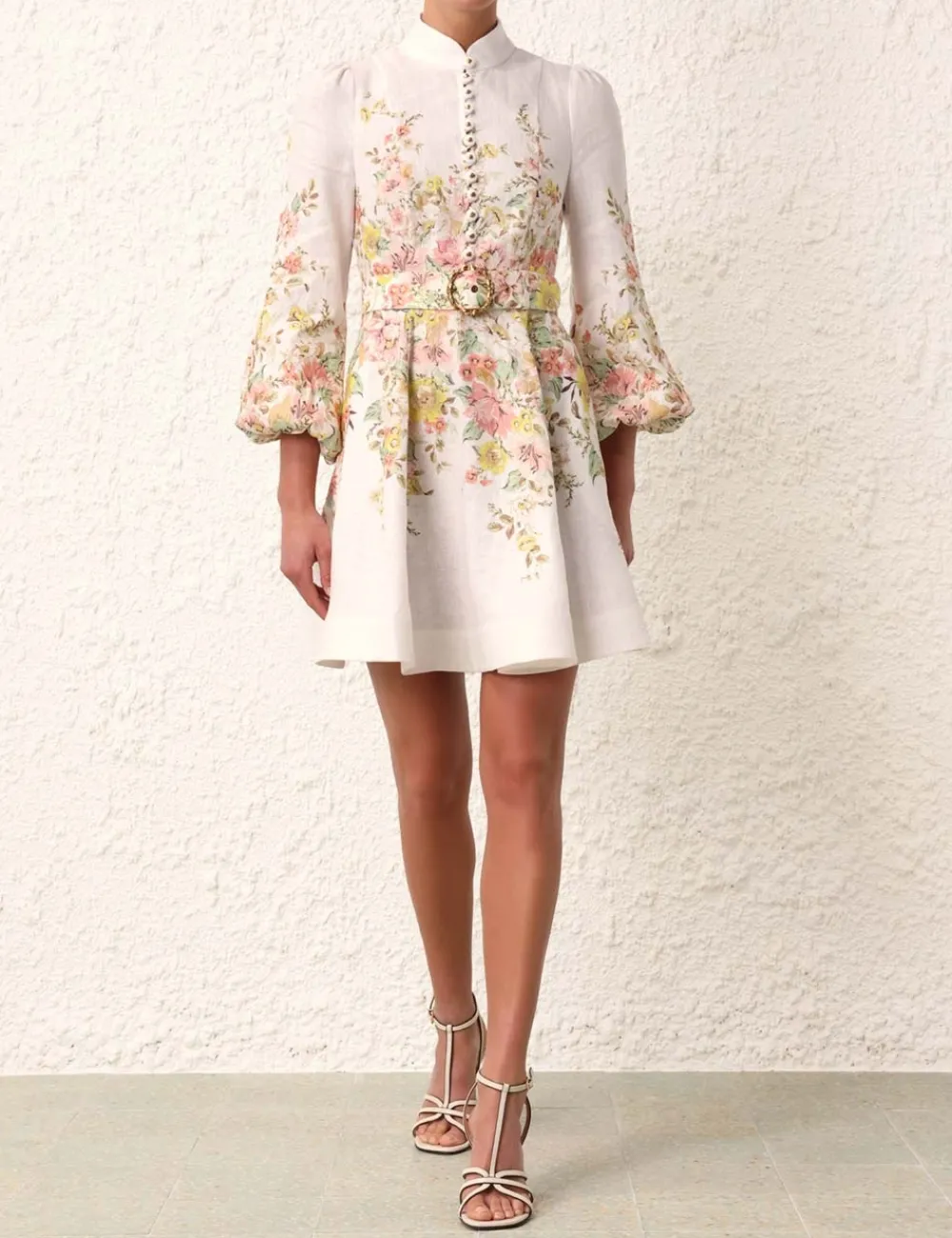 ZIMMERMANN Matchmaker Buttoned Mini Dress-Women Dresses