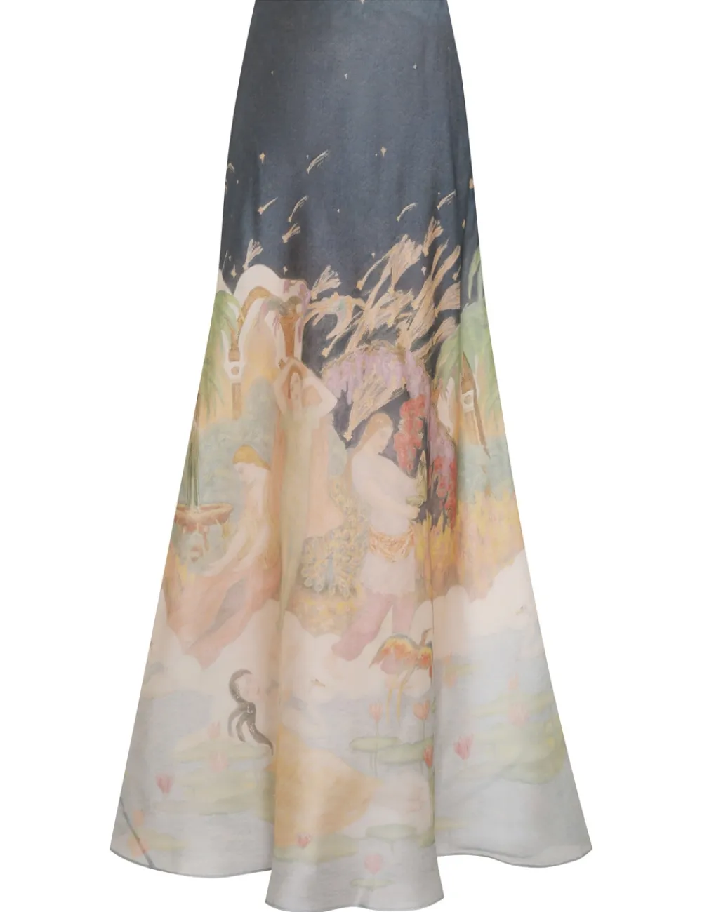 ZIMMERMANN Lyrical Bias Flare Skirt-Women Luminosity