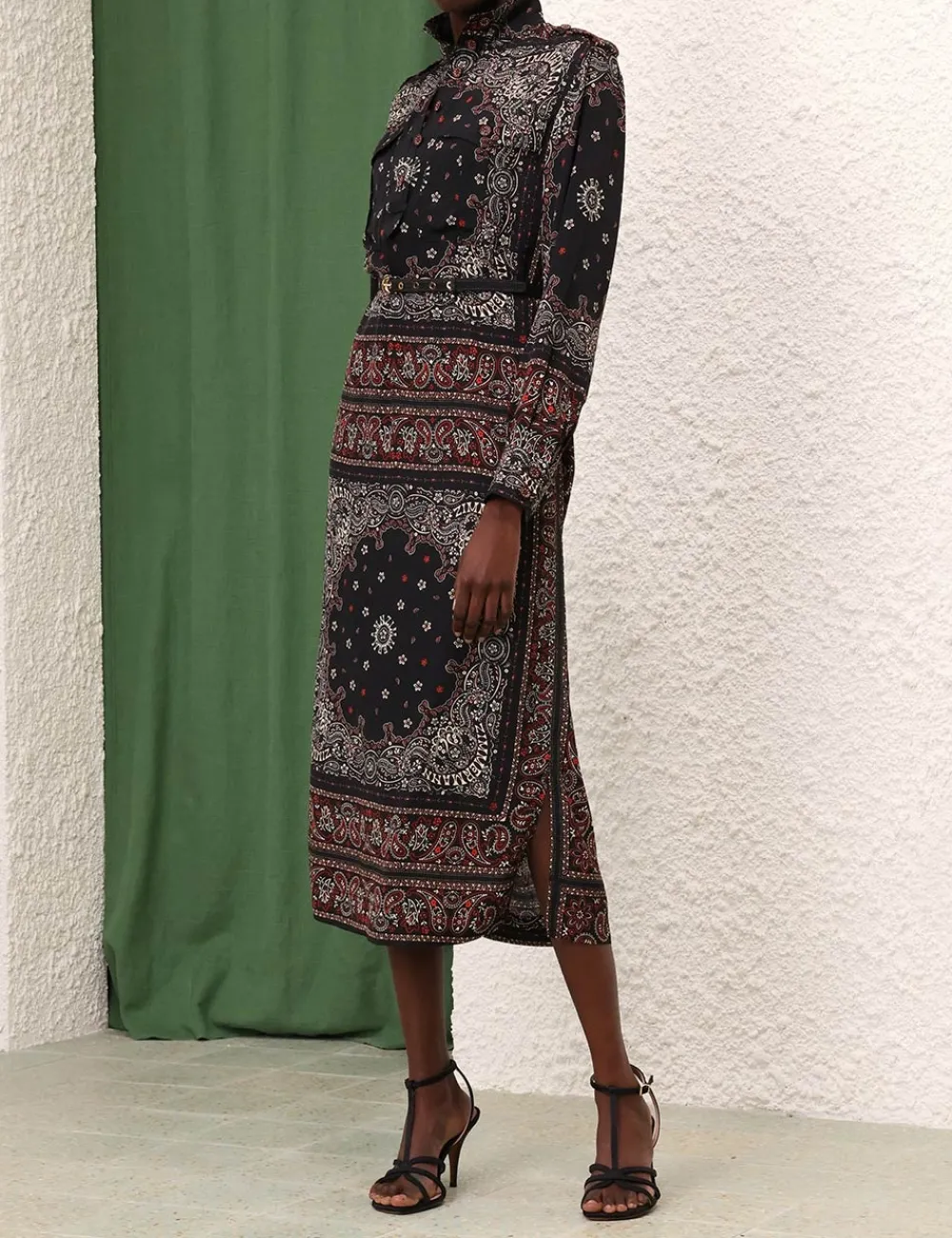 ZIMMERMANN Utility Midi Dress-Women Clothing