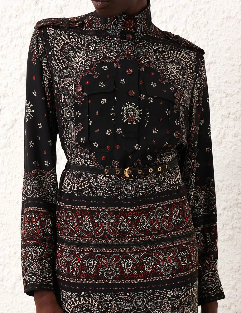 ZIMMERMANN Utility Midi Dress-Women Clothing