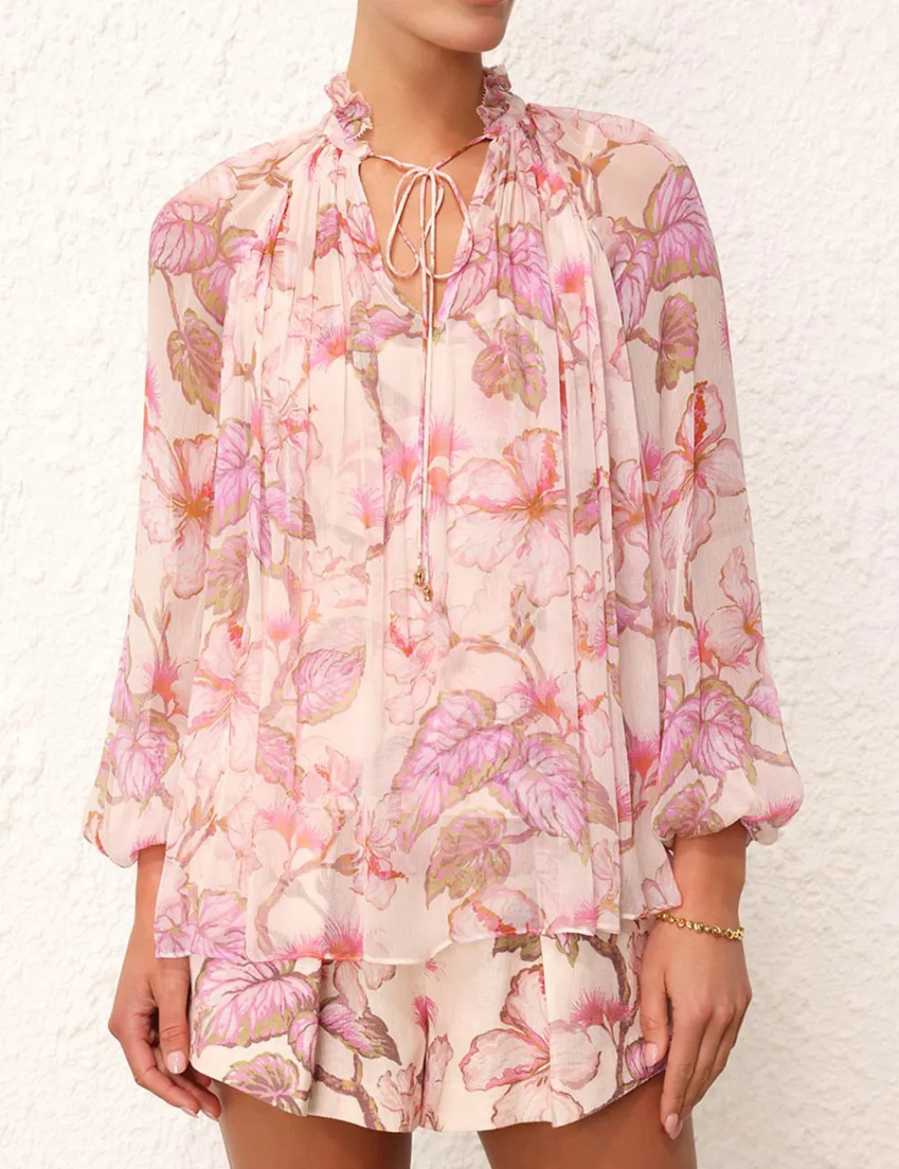 ZIMMERMANN Matchmaker Billow Blouse-Women Tops