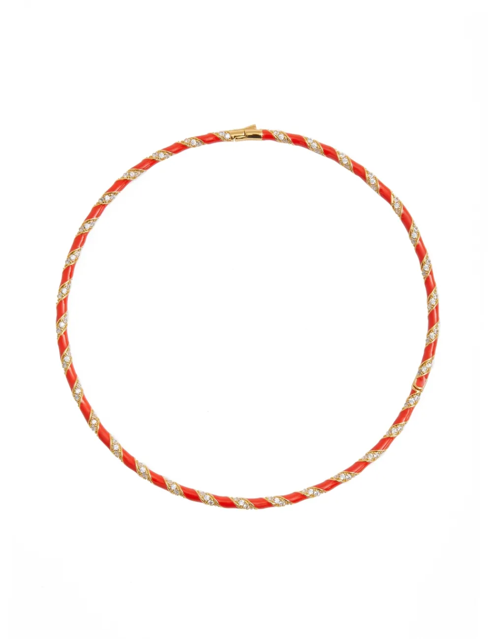 ZIMMERMANN Candy Stripe Pave Choker-Women Necklaces
