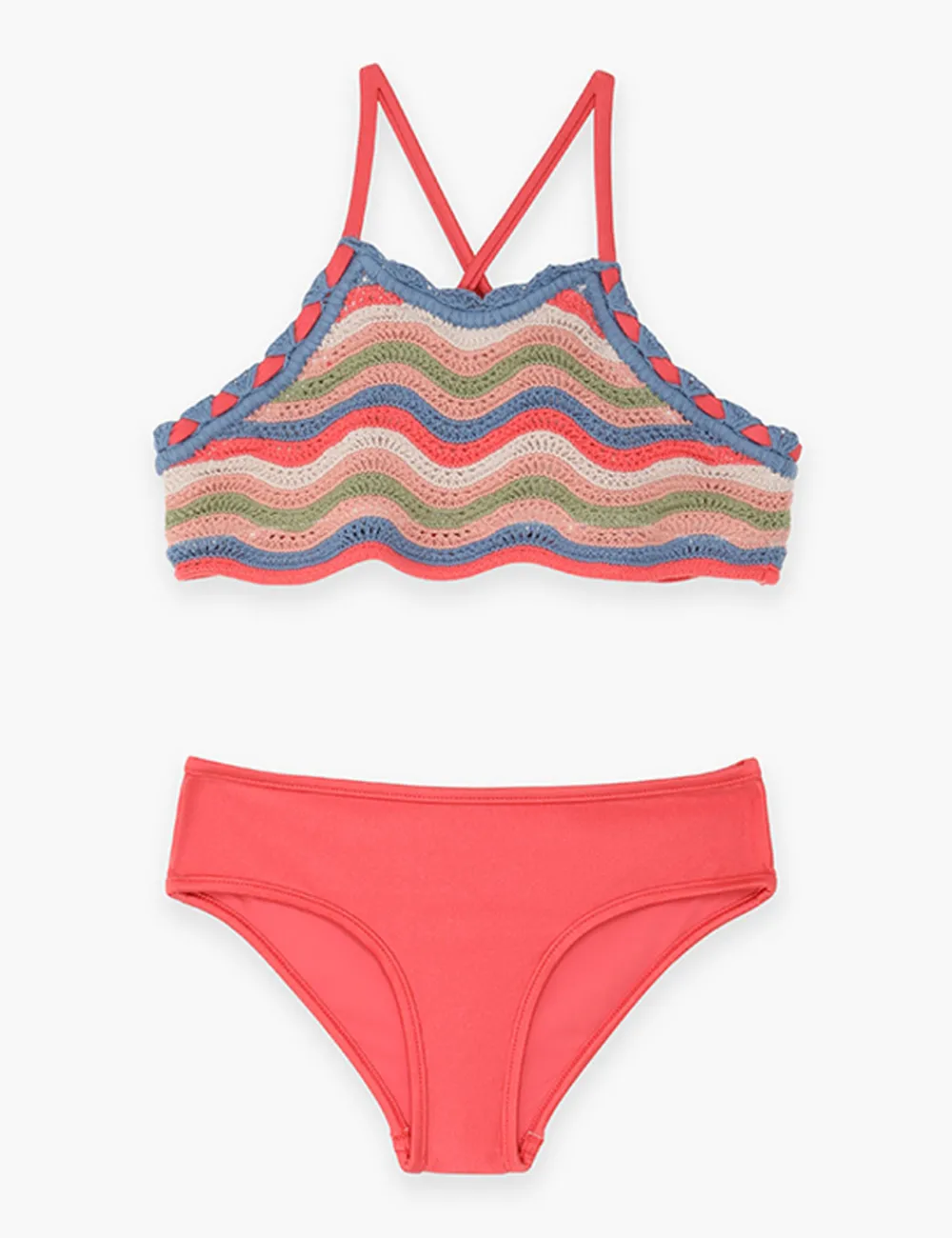 ZIMMERMANN Devi Textured Knit Bikini-Women Swimwear