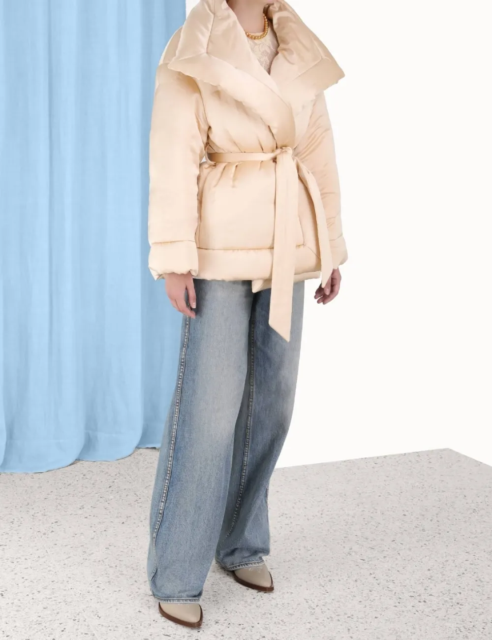 ZIMMERMANN Luminosity Satin Wadded Jacket-Women Jackets & Coats