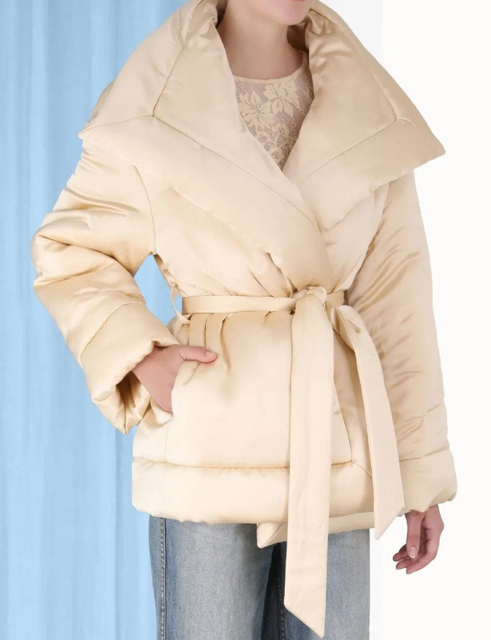 ZIMMERMANN Luminosity Satin Wadded Jacket-Women Jackets & Coats