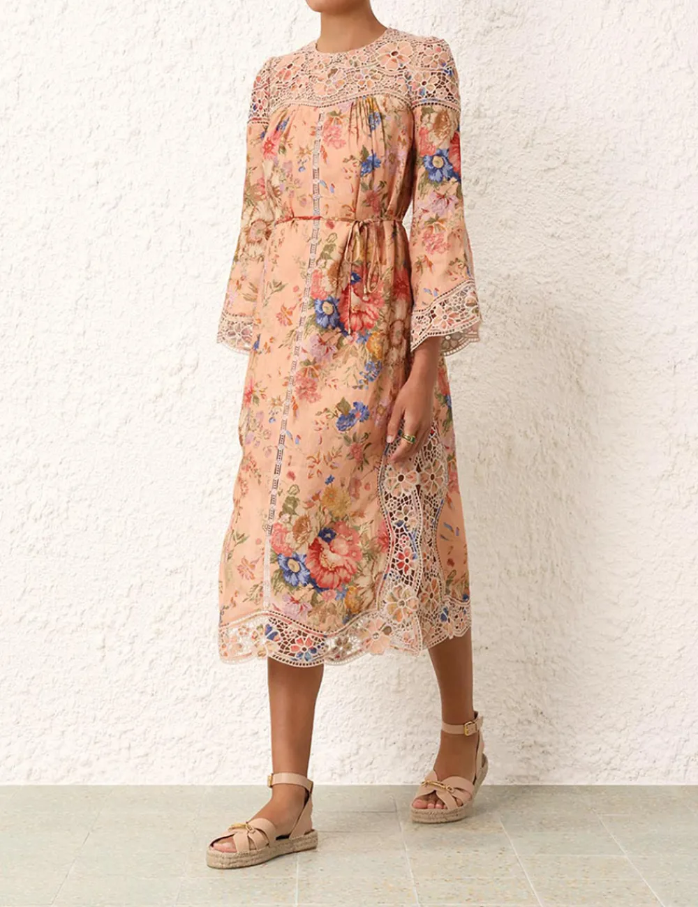 ZIMMERMANN August Broderie Midi Dress-Women Dresses & Coverups