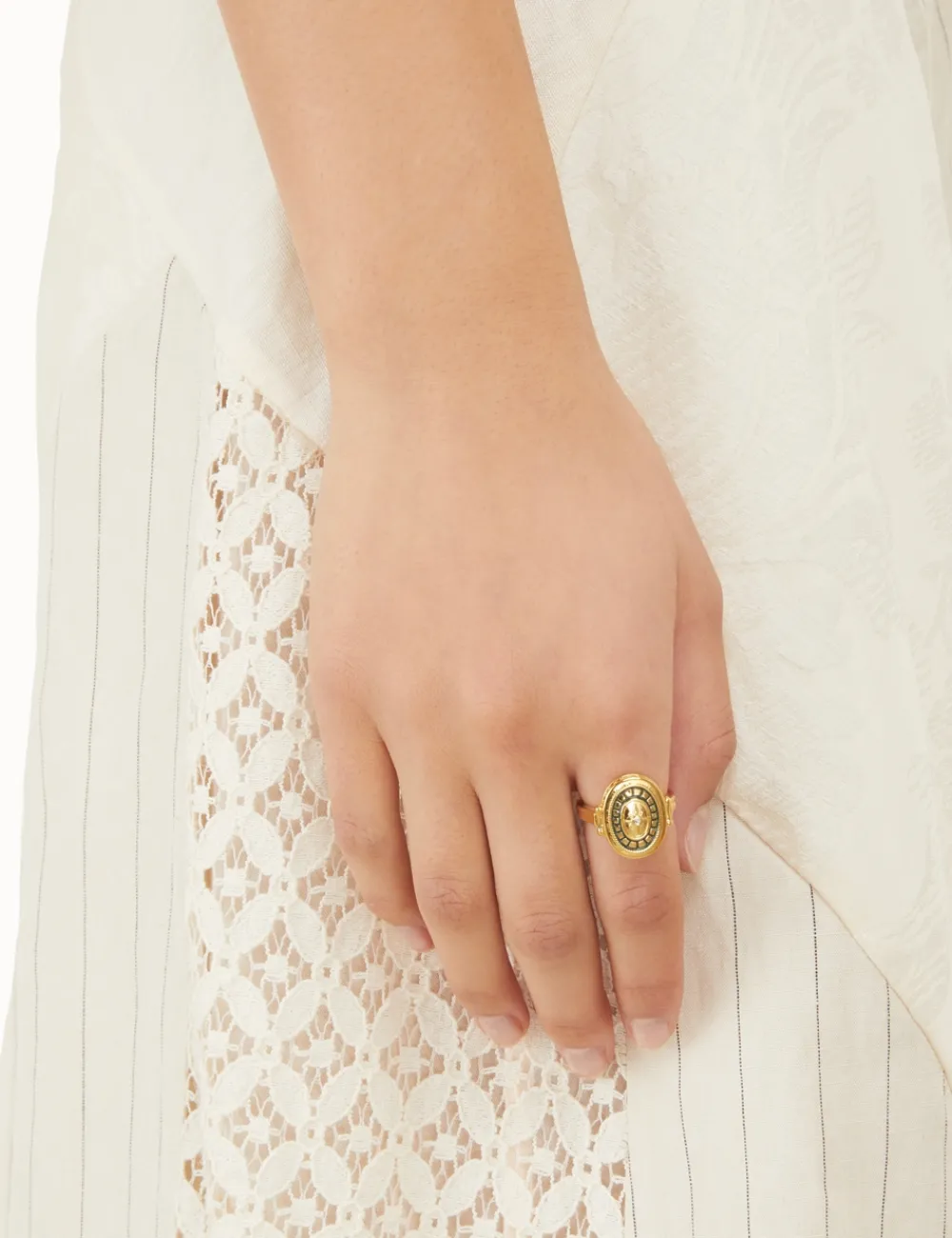ZIMMERMANN Enamel Signet Ring-Women Accessories