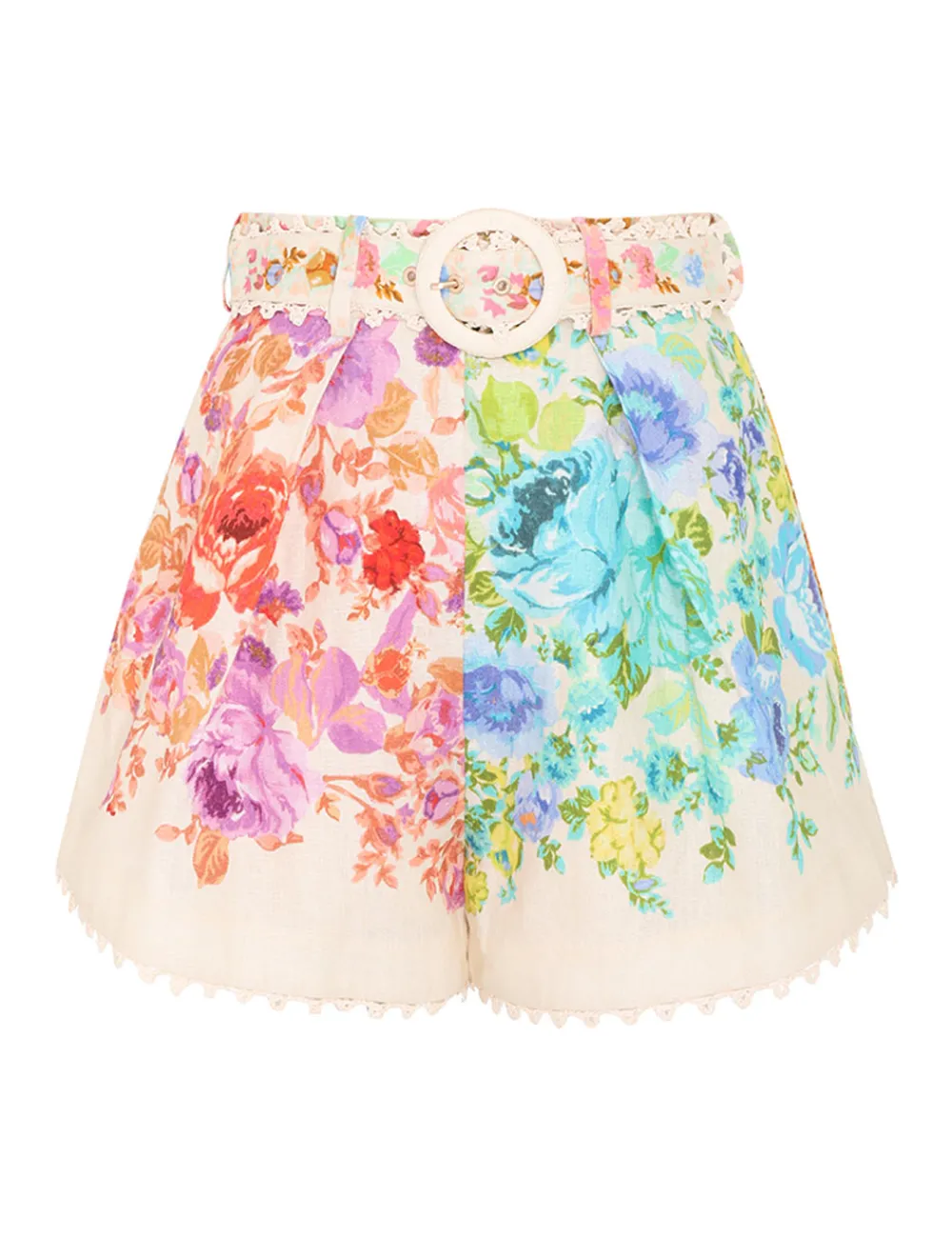 ZIMMERMANN Raie Tuck Short-Women Shorts & Pants