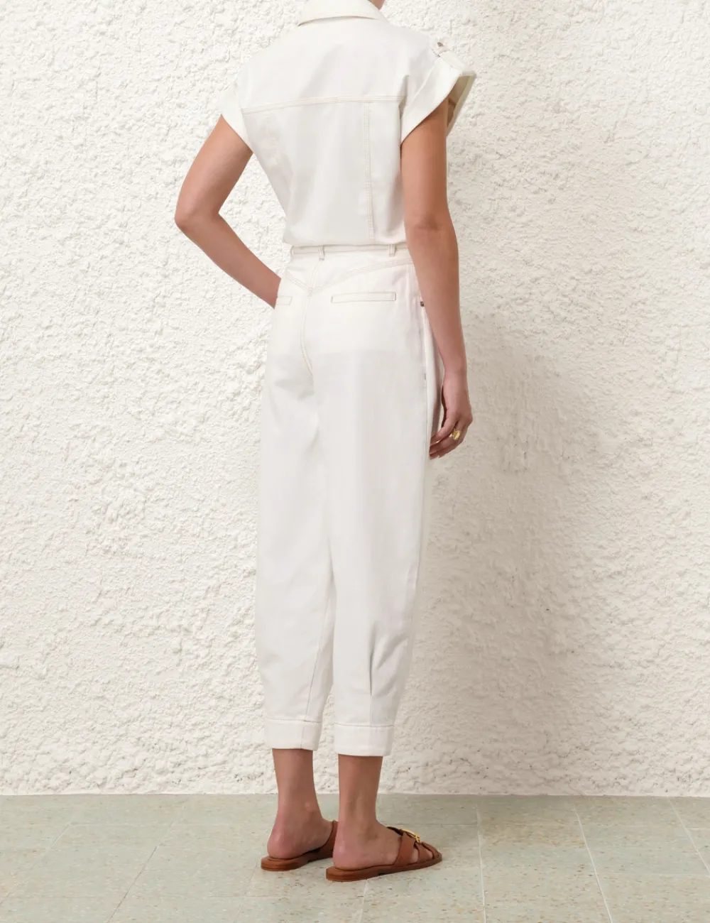 ZIMMERMANN Junie Denim Utility Shirt-Women Denim