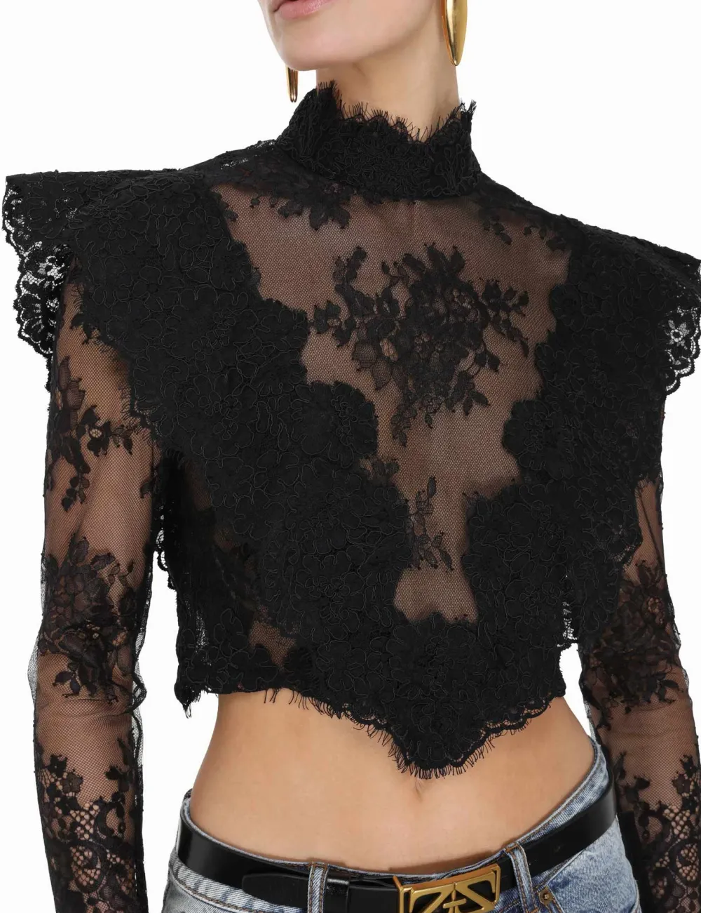 ZIMMERMANN Sensory Lace Bodice Top-Women Luminosity