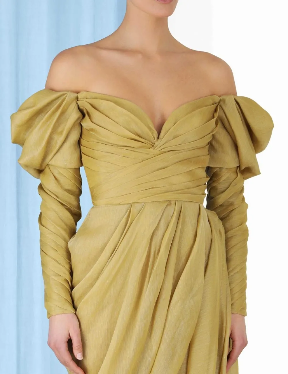 ZIMMERMANN Sensory Drape Midi Dress-Women Clothing