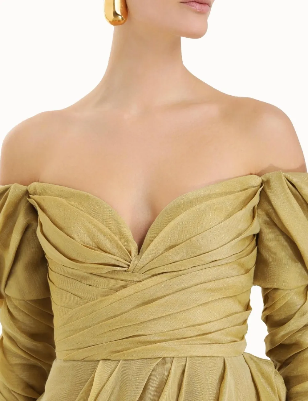 ZIMMERMANN Sensory Drape Midi Dress-Women Clothing