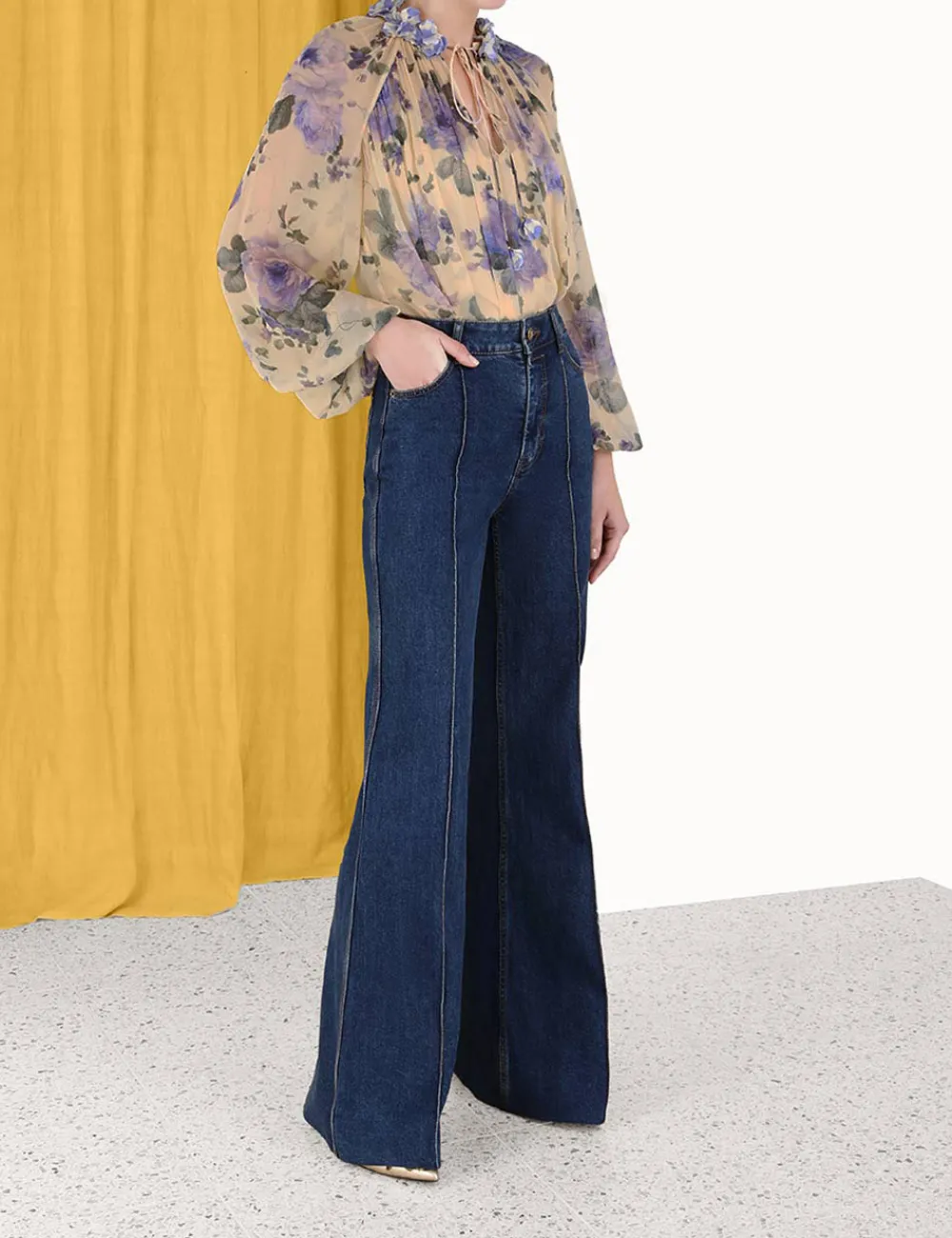 ZIMMERMANN Lyrical Billow Blouse-Women Tops