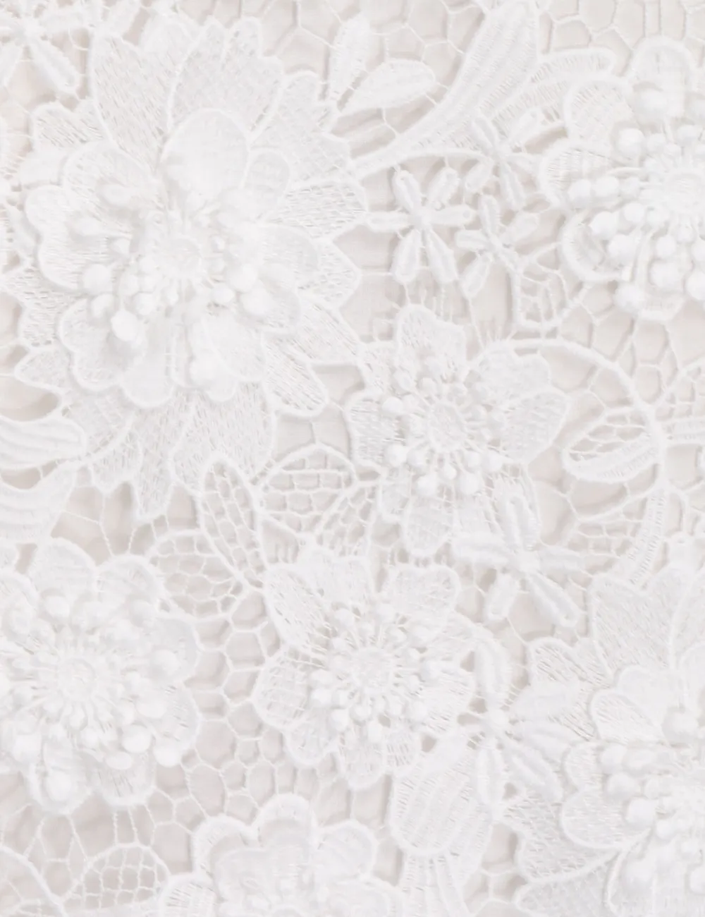 ZIMMERMANN Raie Lace Flower Skirt-Women Clothing