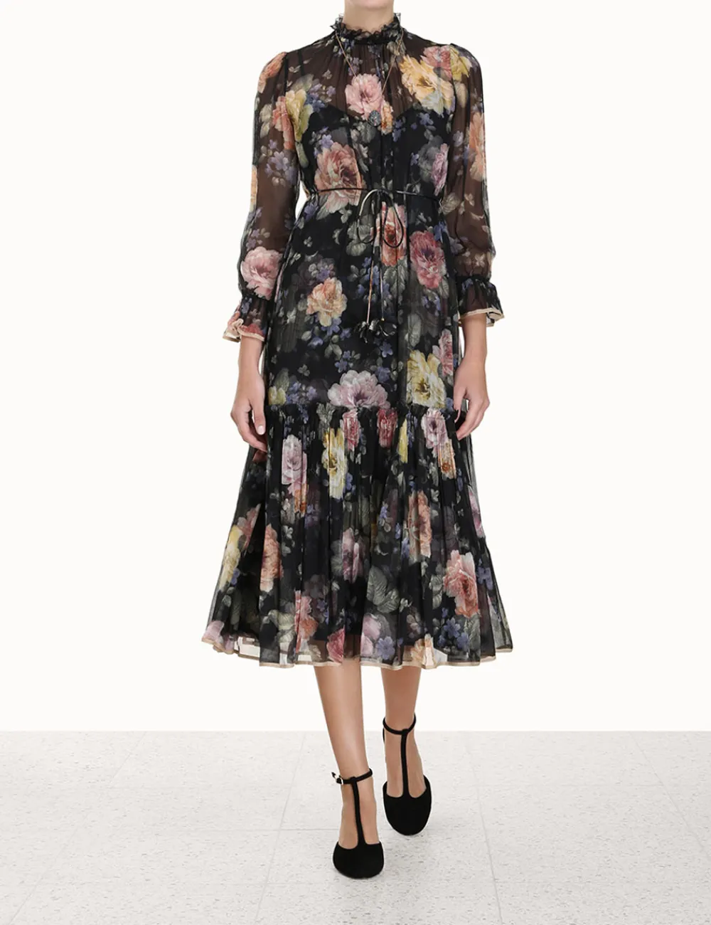 ZIMMERMANN Luminosity Tubular Midi Dress-Women Dresses