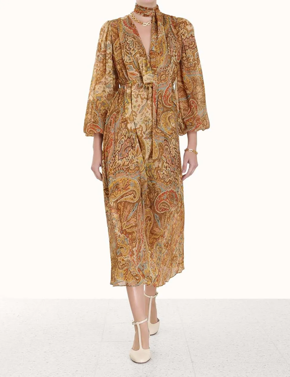 ZIMMERMANN Sensory Billow Dress-Women Clothing