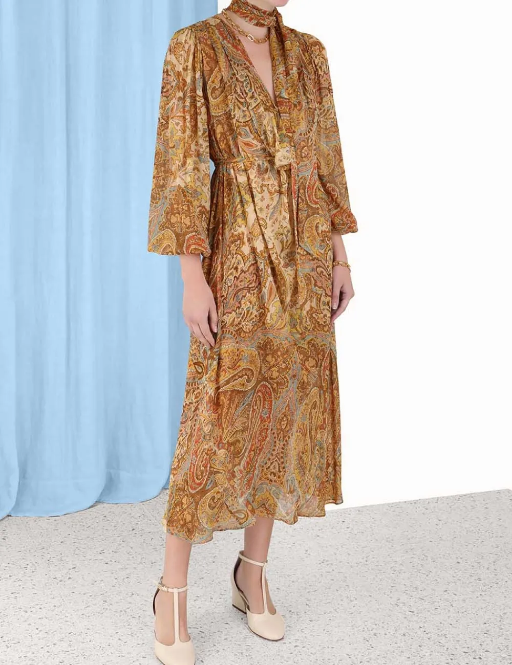 ZIMMERMANN Sensory Billow Dress-Women Clothing