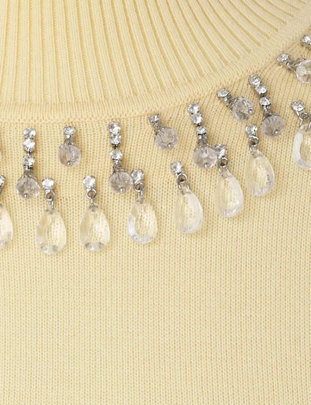 ZIMMERMANN Matchmaker High Neck Crop Top-Women Knitwear