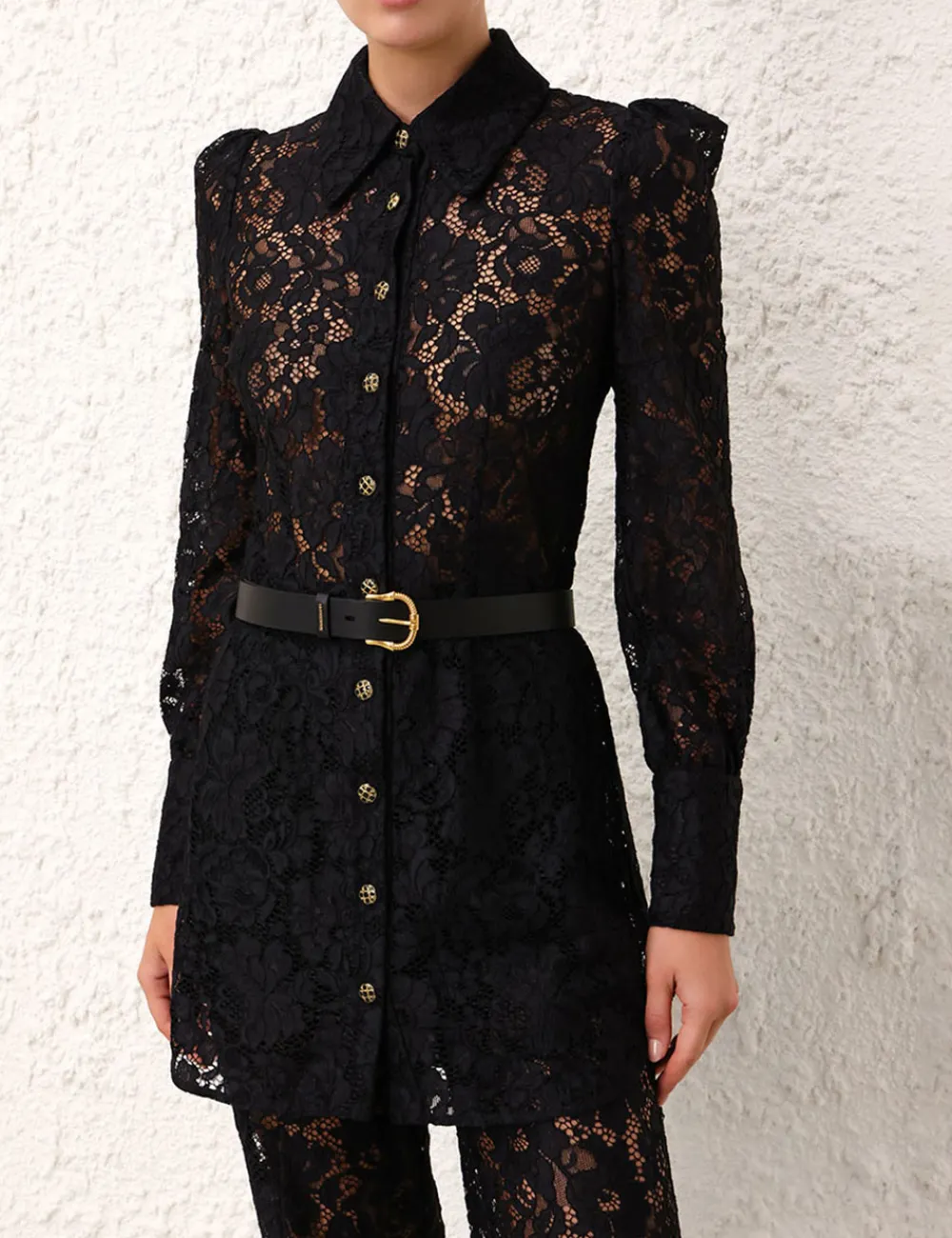 ZIMMERMANN Twisted Buckle Leather Belt 30-Women Belts