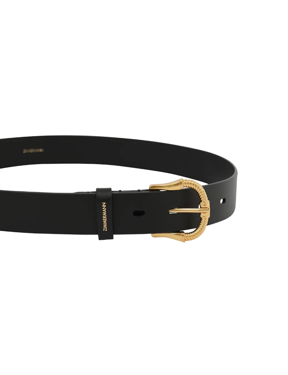 ZIMMERMANN Twisted Buckle Leather Belt 30-Women Belts