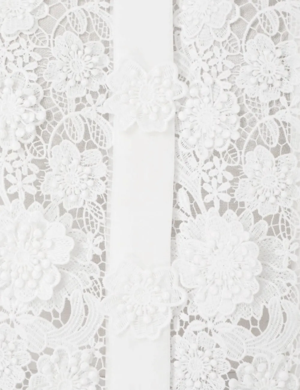 ZIMMERMANN Raie Lace Flower Shirt-Women In Denim