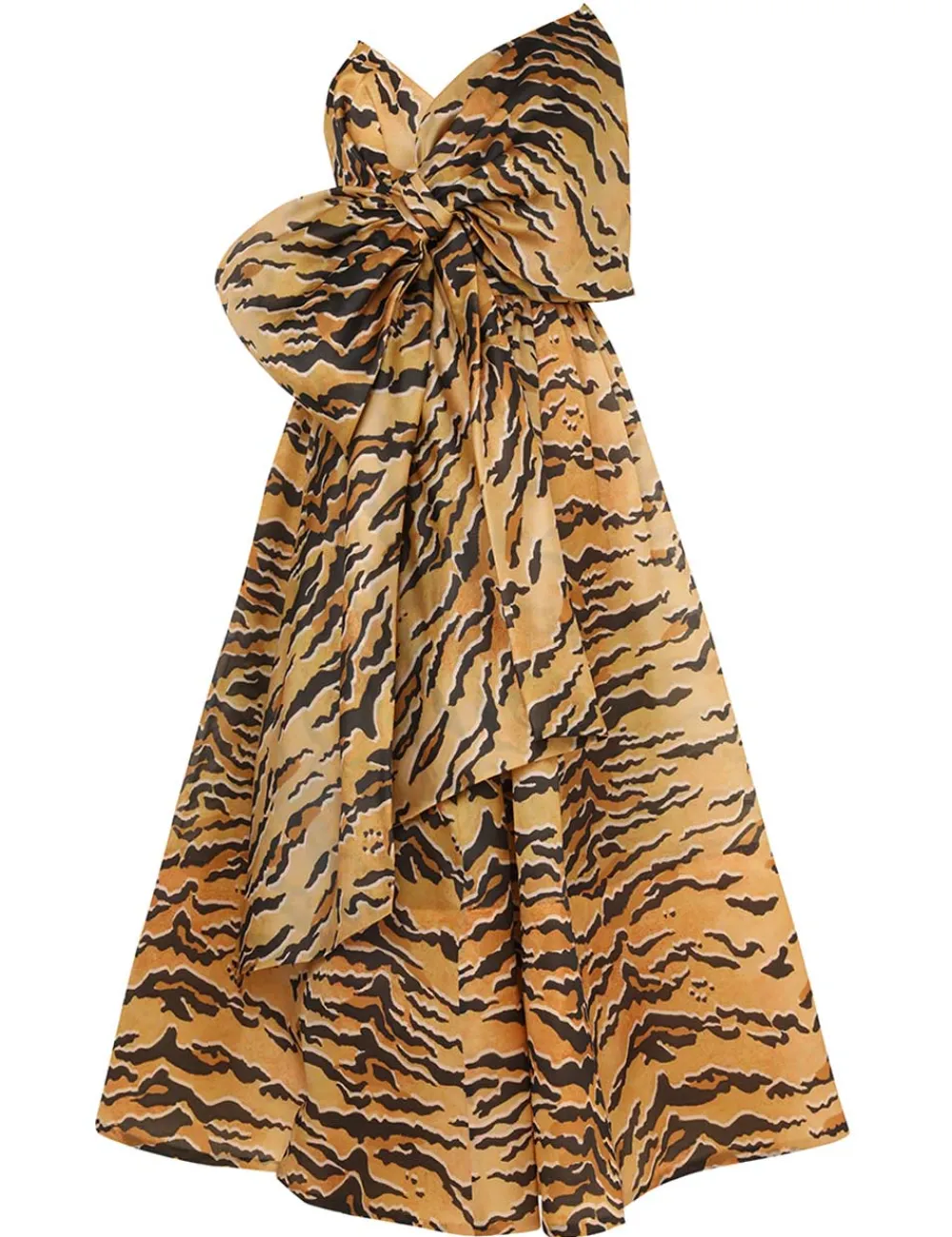 ZIMMERMANN Matchmaker Bow Midi Dress-Women Clothing