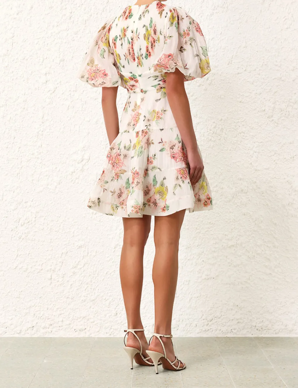 ZIMMERMANN Pleated Mini Dress-Women Dresses