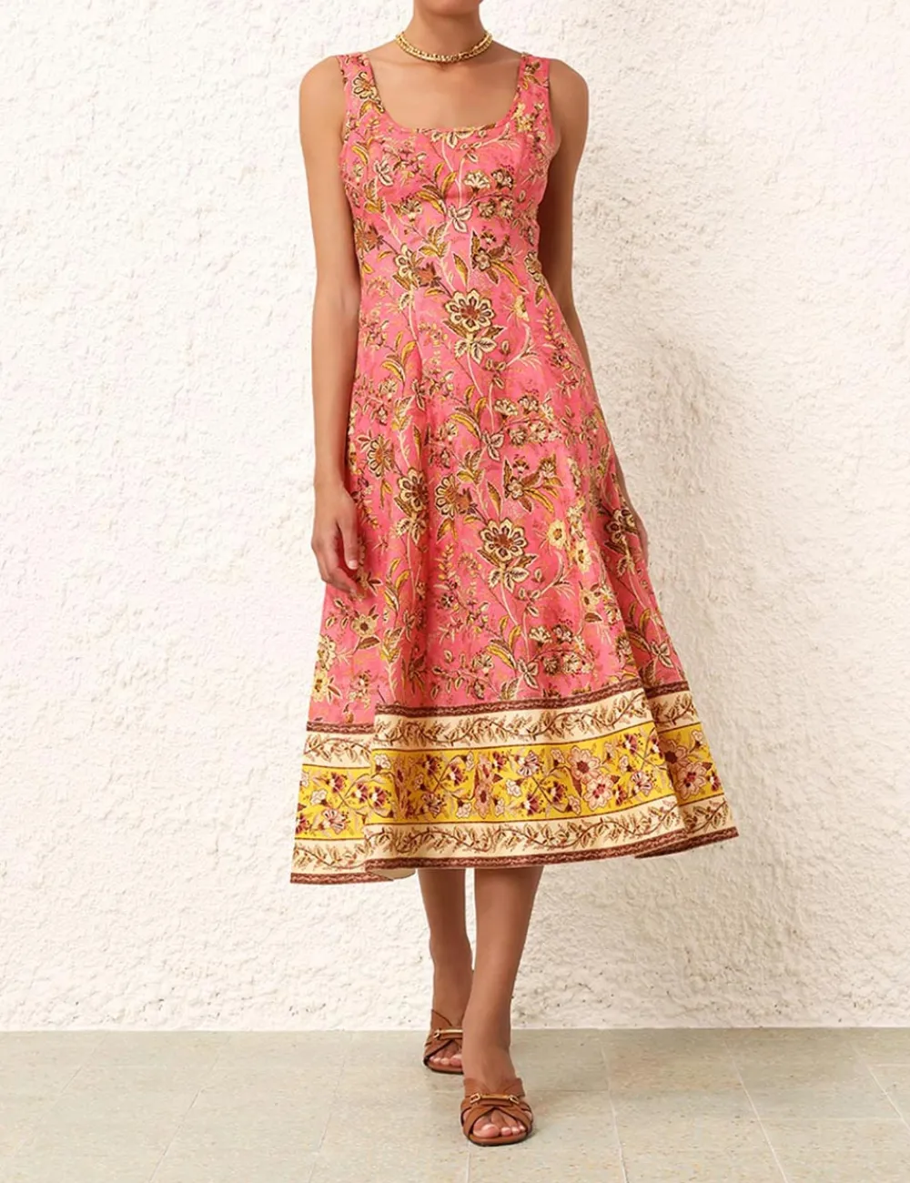 ZIMMERMANN Junie Cut Out Midi Dress-Women Dresses & Coverups