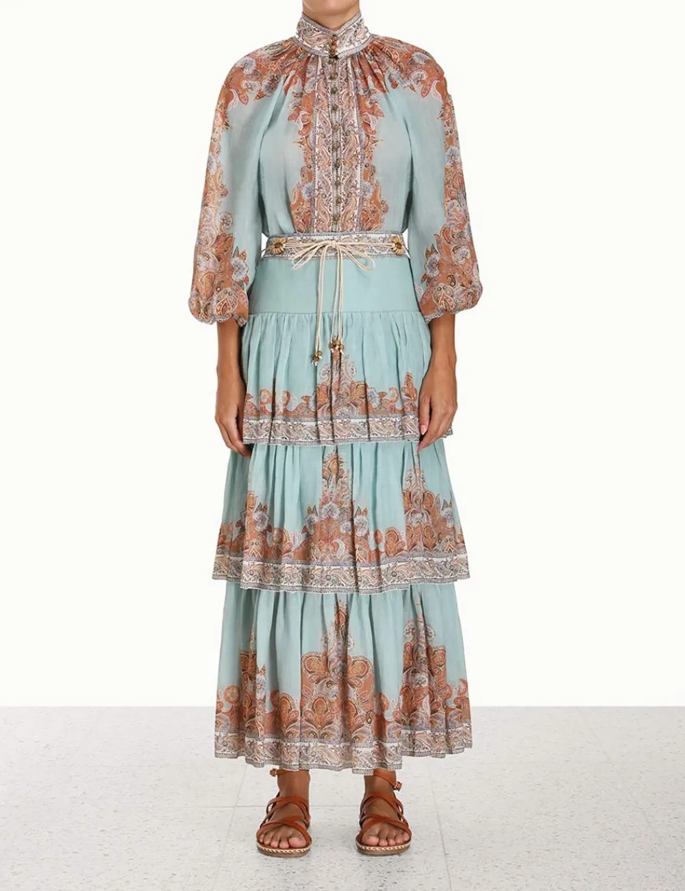 ZIMMERMANN Devi Tiered Skirt-Women Skirts