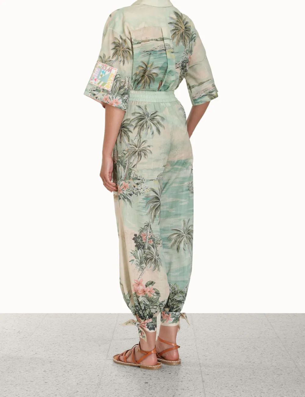 ZIMMERMANN Vacay Tied Track Pant-Women Clothing