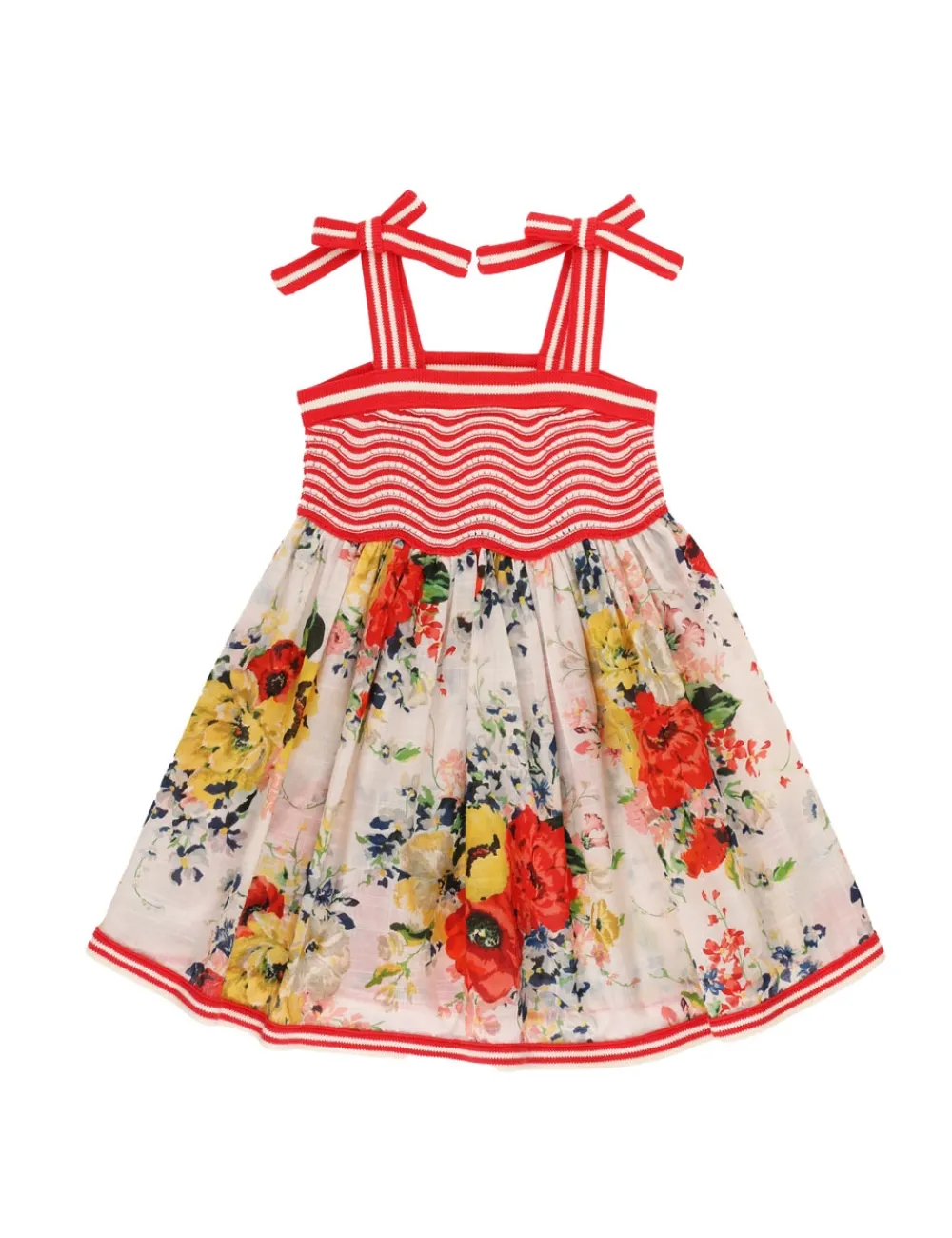 ZIMMERMANN Alight Knit Top Woven Dress-Women Clothing