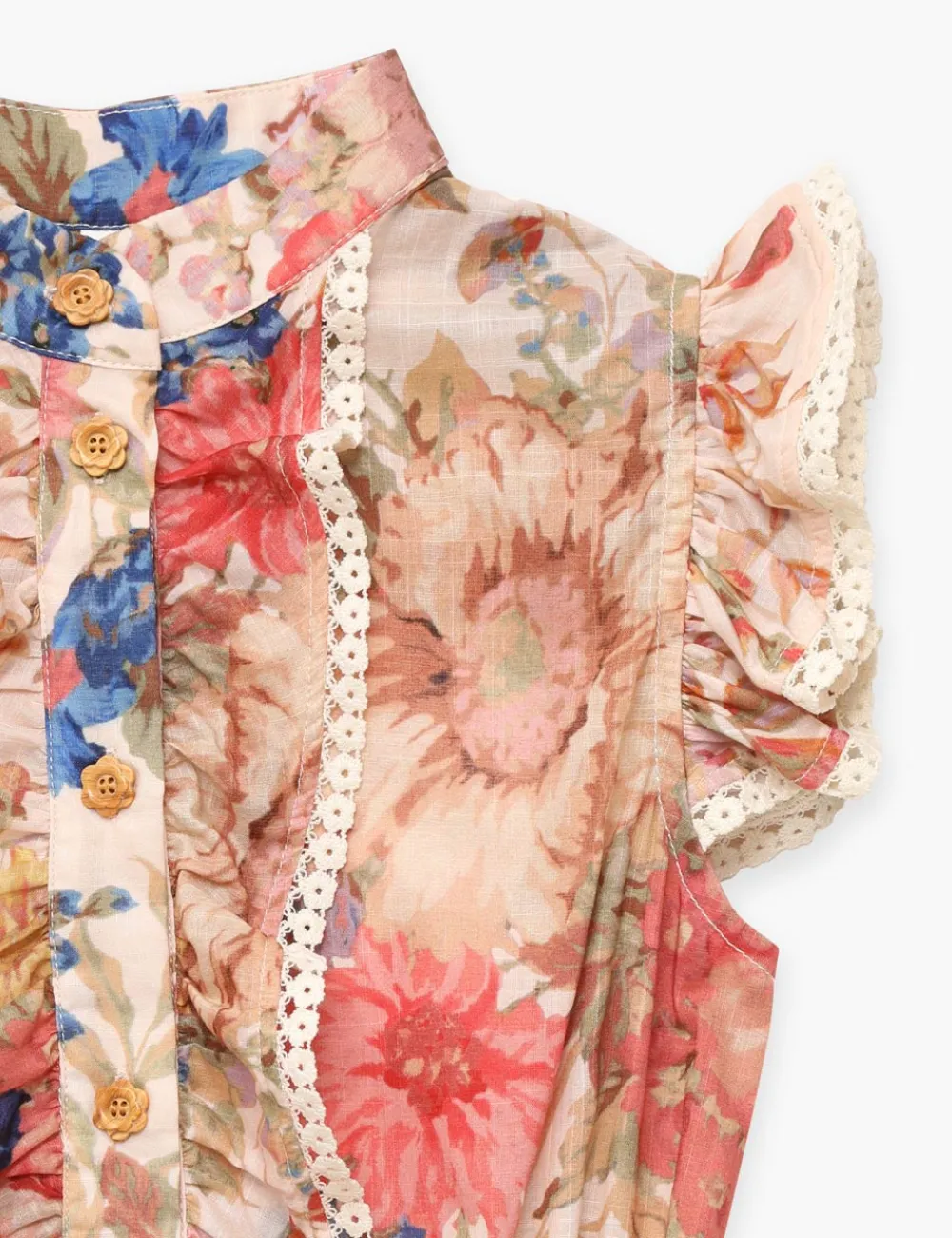 ZIMMERMANN August Frill Playsuit-Women Clothing