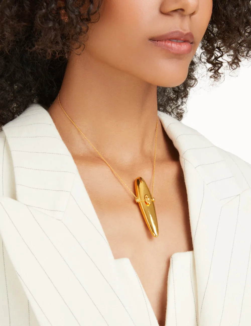 ZIMMERMANN Paint Stroke Locket Necklace-Women Form & Light