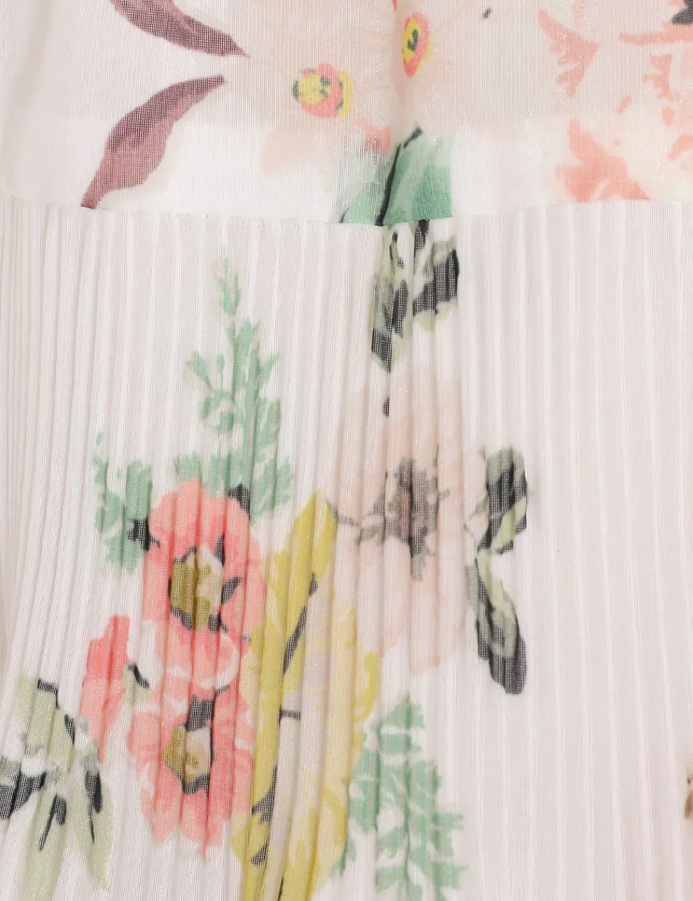 ZIMMERMANN Pleated Midi Skirt-Women Clothing