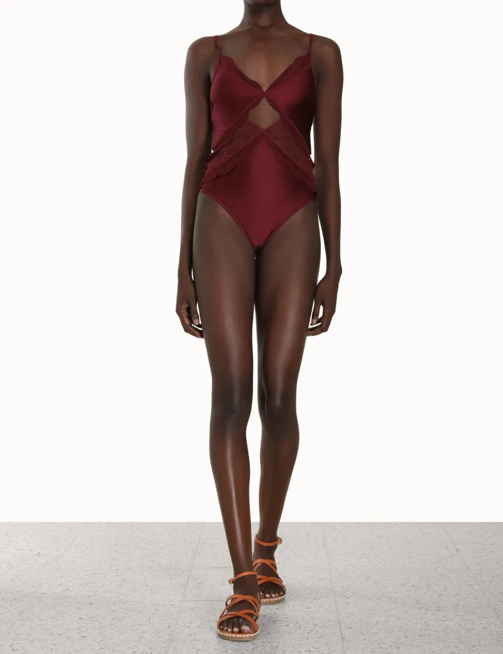 ZIMMERMANN Devi Lace Cutout 1Pc-Women One Pieces