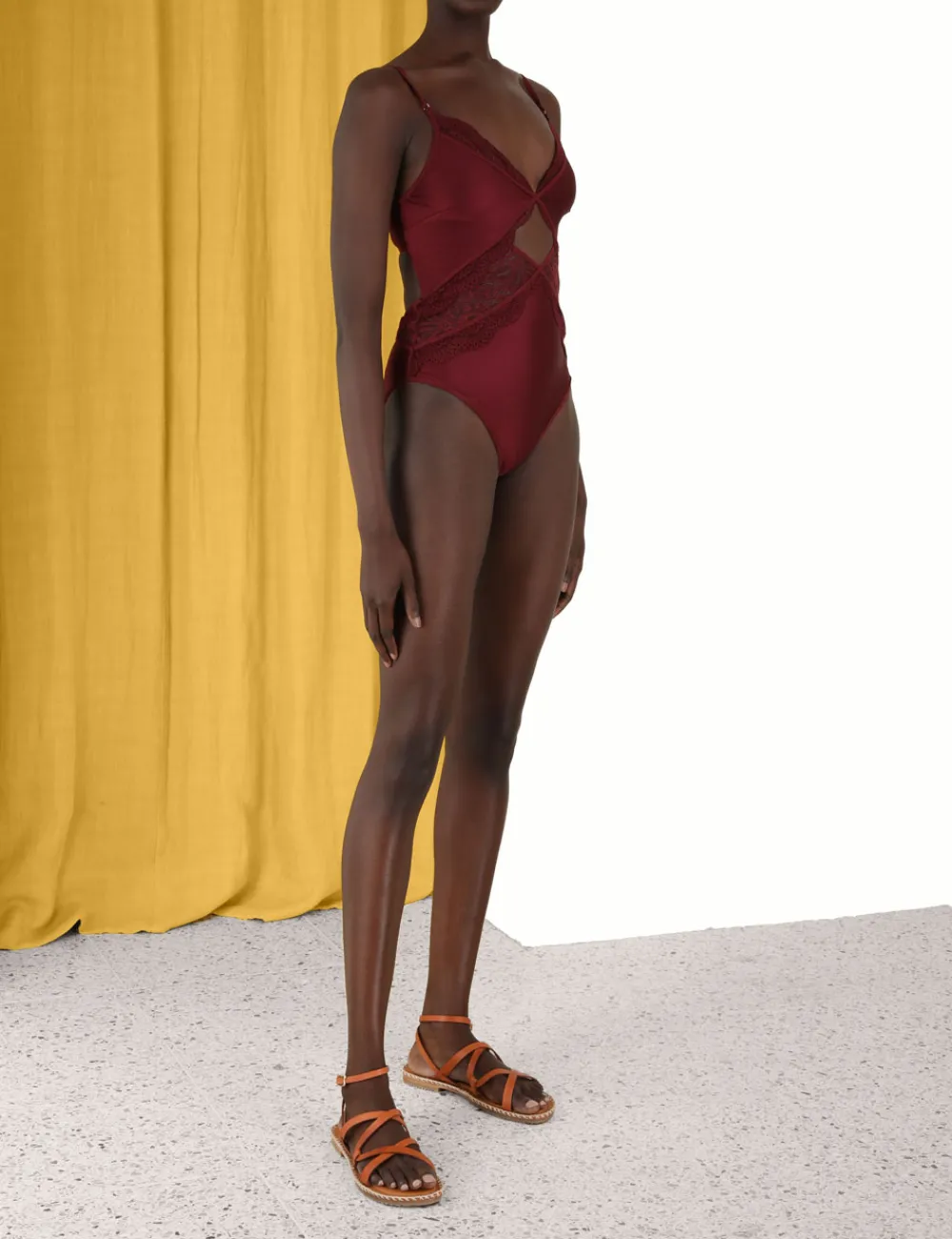 ZIMMERMANN Devi Lace Cutout 1Pc-Women One Pieces