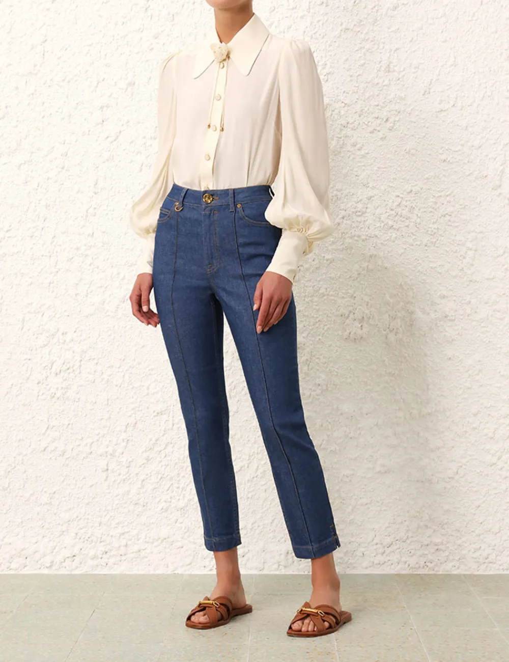 ZIMMERMANN Blouson Shirt-Women Clothing