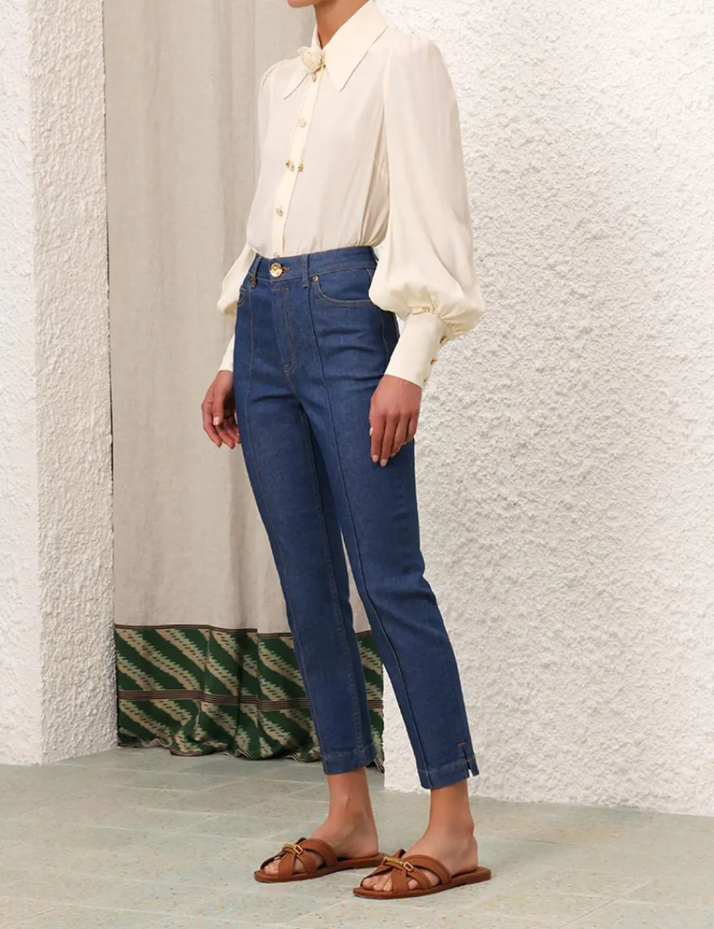 ZIMMERMANN Blouson Shirt-Women Clothing