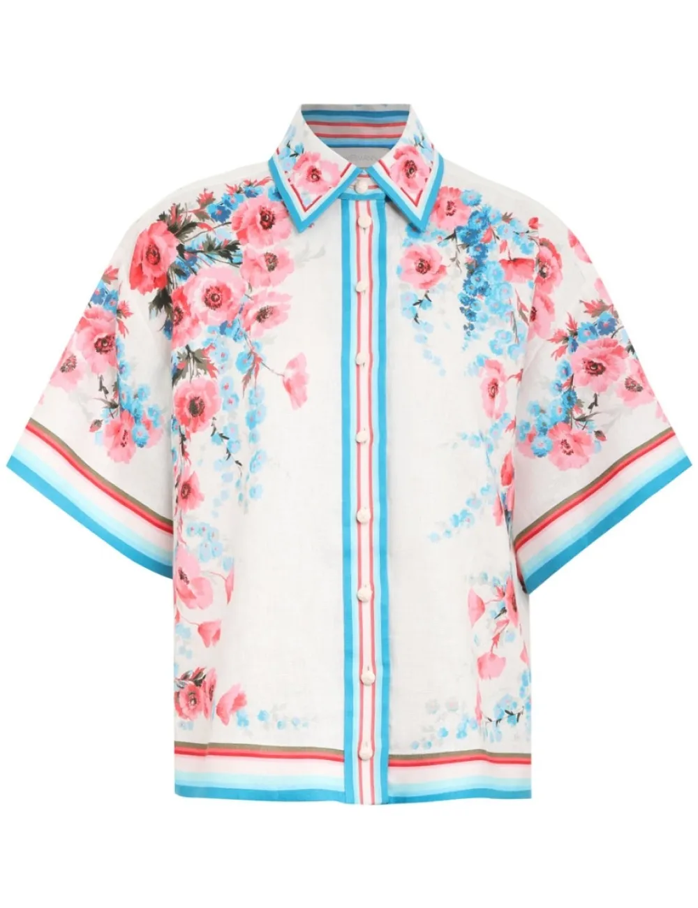 ZIMMERMANN Halcyon Oversized Shirt-Women Clothing