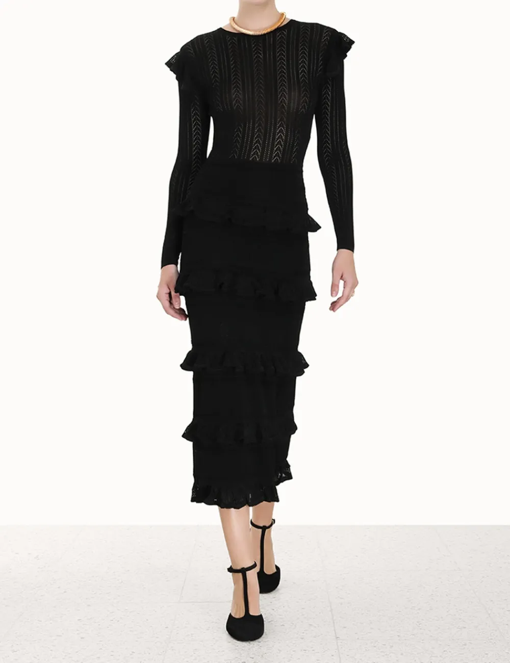 ZIMMERMANN Luminosity Ruffle Dress-Women Dresses