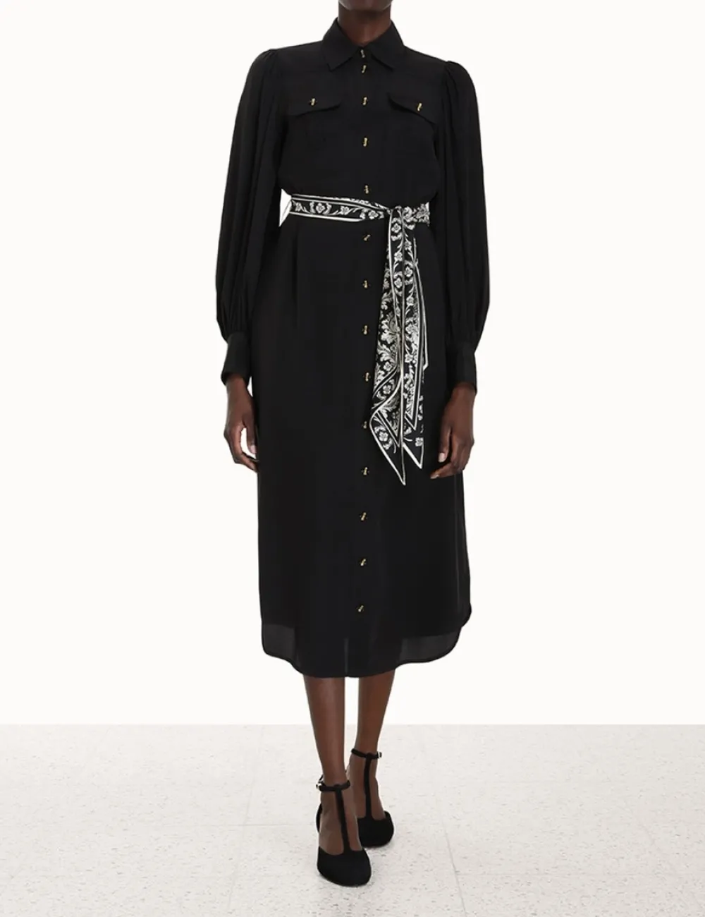 ZIMMERMANN Shirt Midi Dress-Women Luminosity