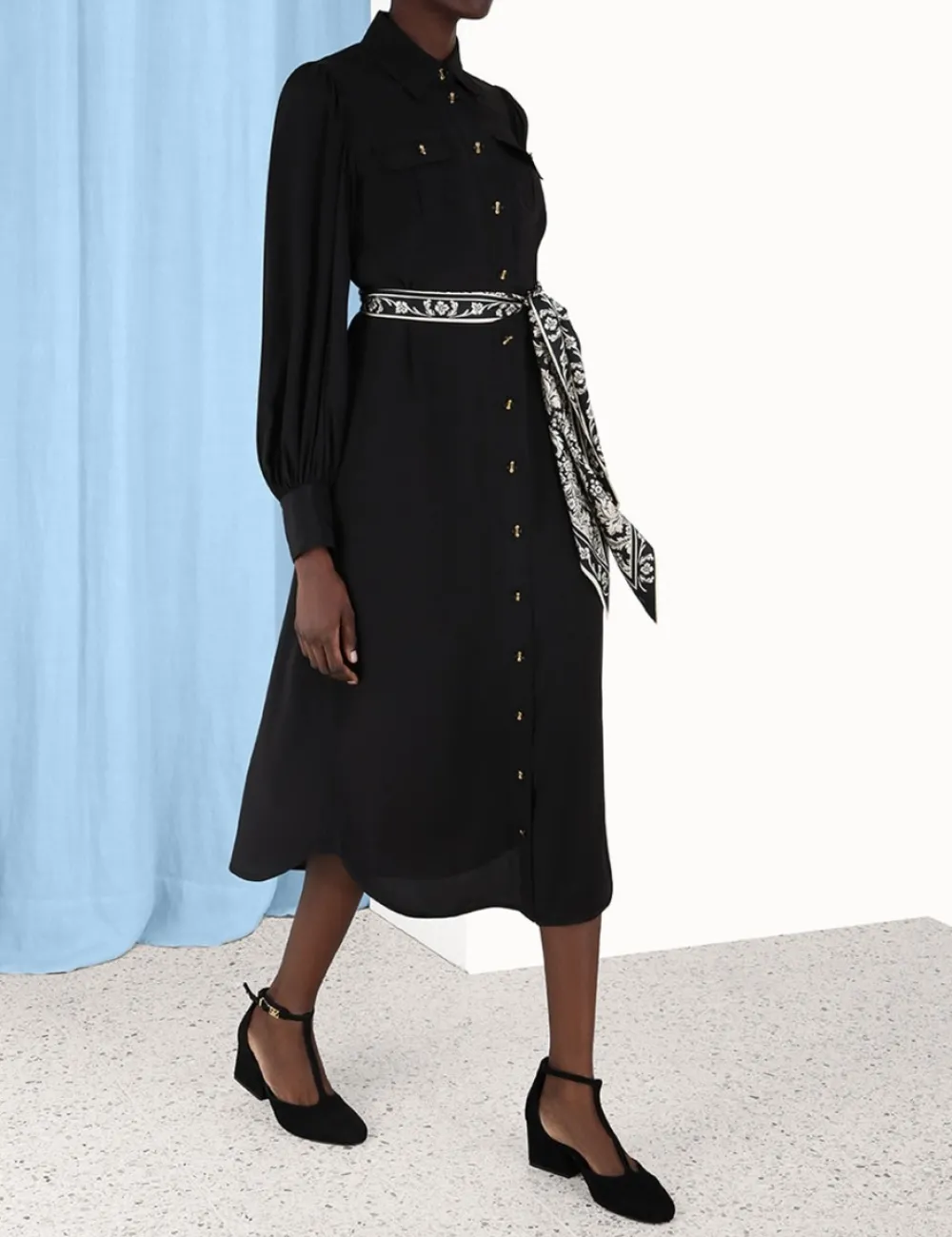 ZIMMERMANN Shirt Midi Dress-Women Luminosity