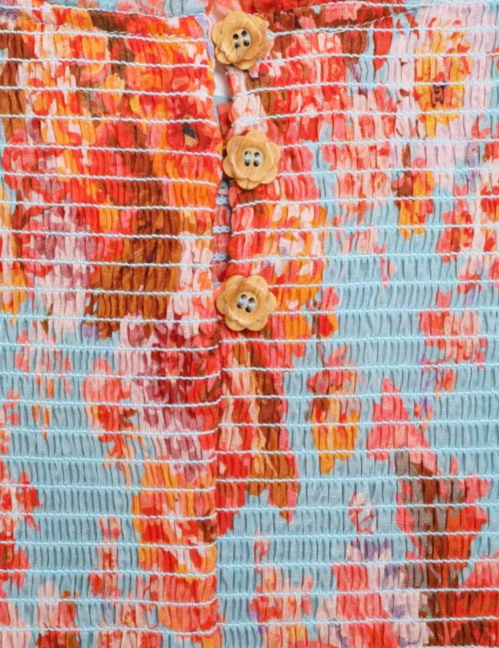 ZIMMERMANN Devi Puff Sleeve Shirred Dress-Women Clothing