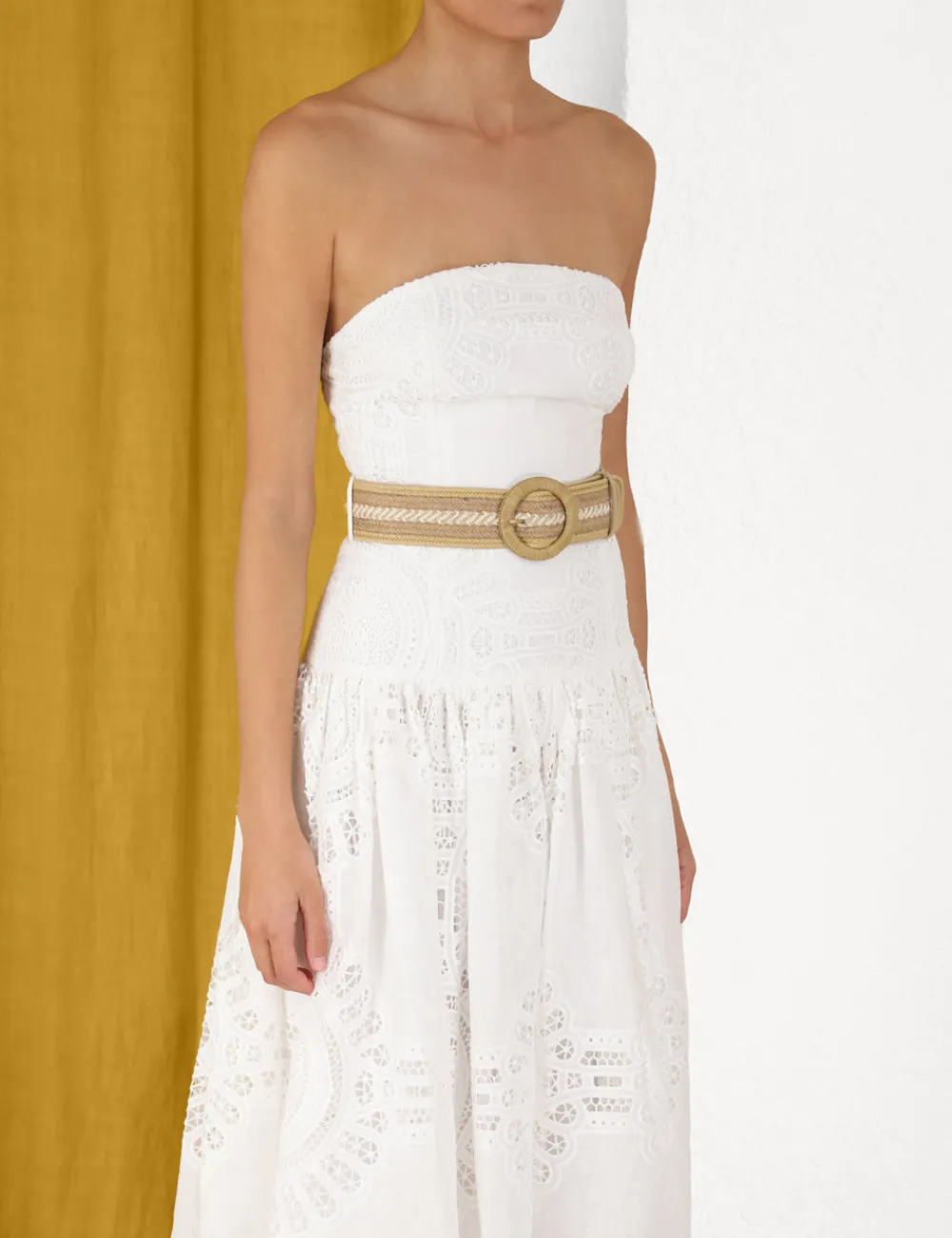 ZIMMERMANN Vacay Strapless Midi Dress-Women Dresses & Coverups