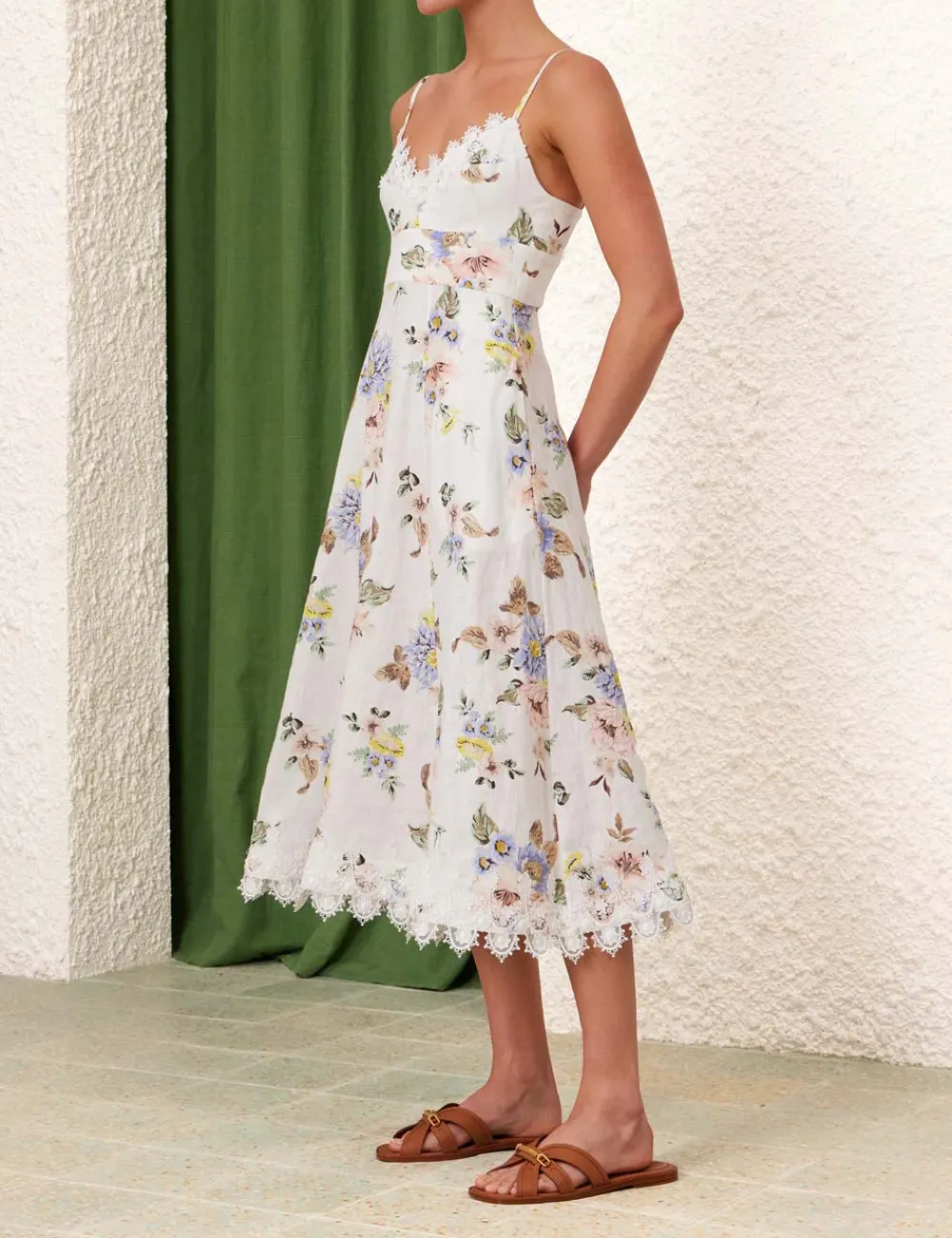 ZIMMERMANN Applique Picnic Dress-Women Clothing