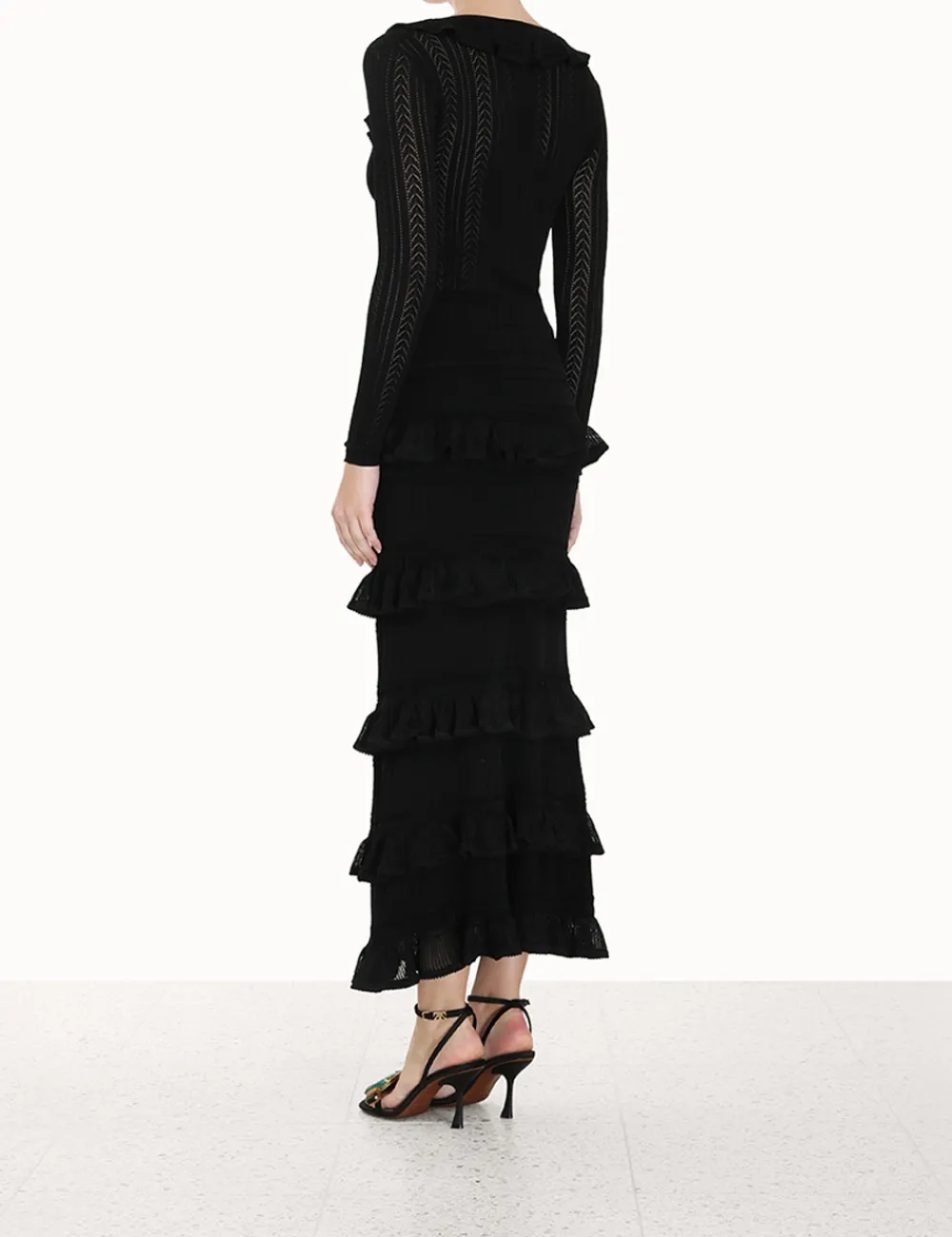 ZIMMERMANN Luminosity V-Neck Ruffle Top-Women Tops