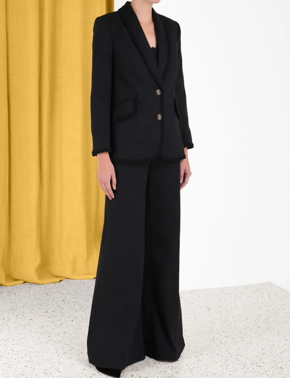 ZIMMERMANN Luminosity Shawl Collar Blazer-Women Clothing